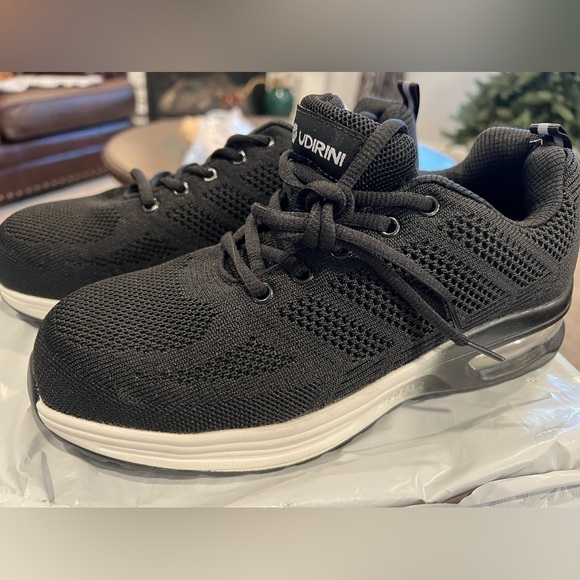 Udirini Shoes - S35. NEW Udirini Women’s Steel Composite Toe Shoes Black/White EU39/US8.5